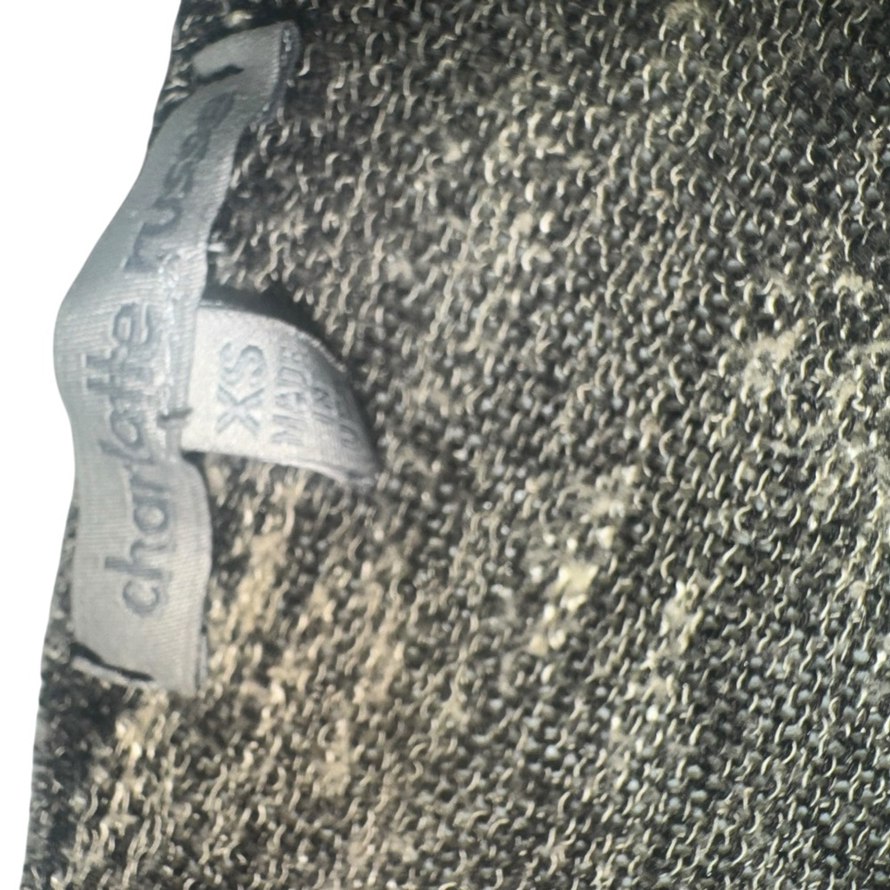 Charlotte Russe Black and Gray Knit Top - Picture 2 of 2